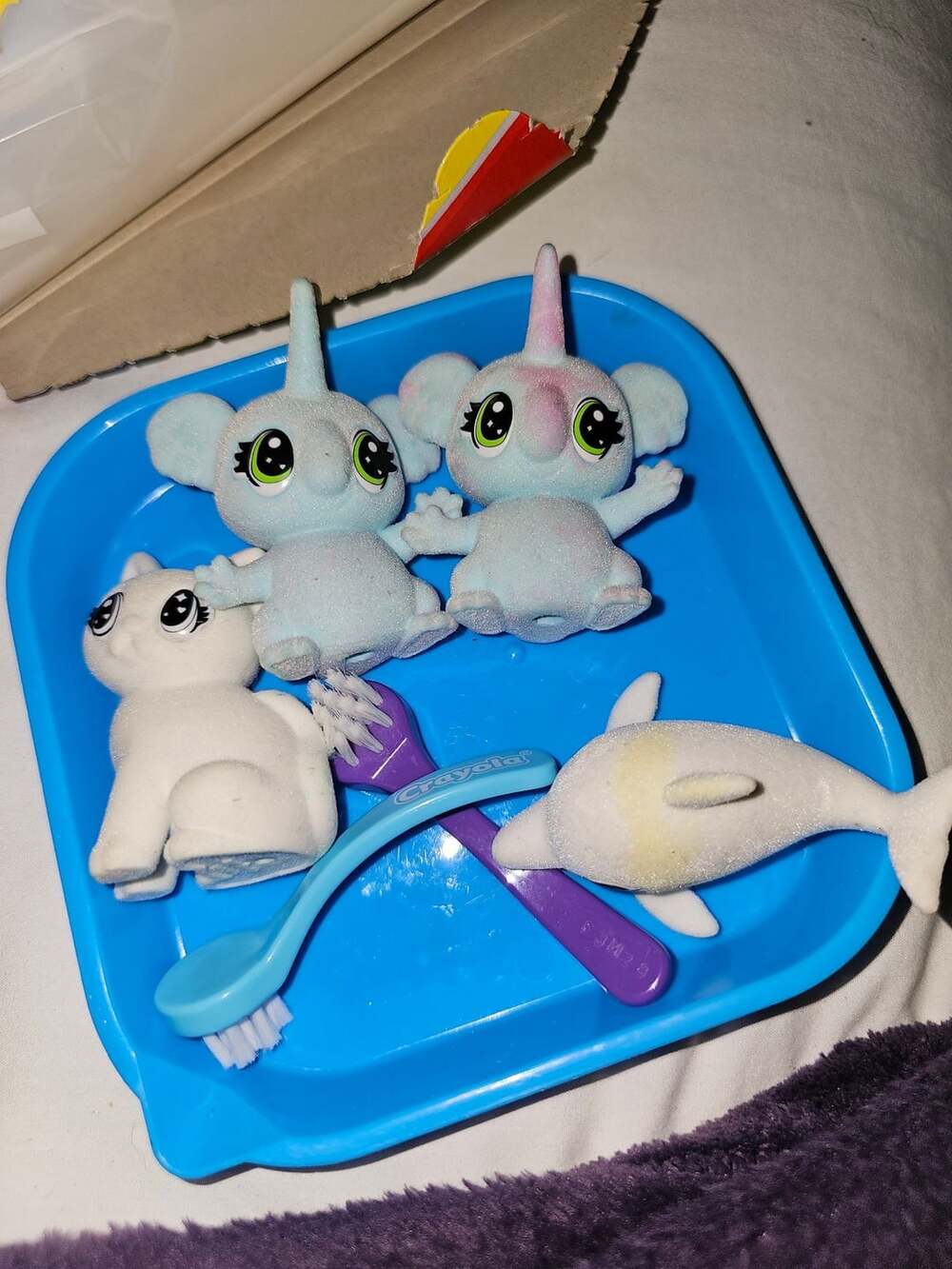 Crayola Scribble Scrubbie Pets Figures x4 and Brushes x2